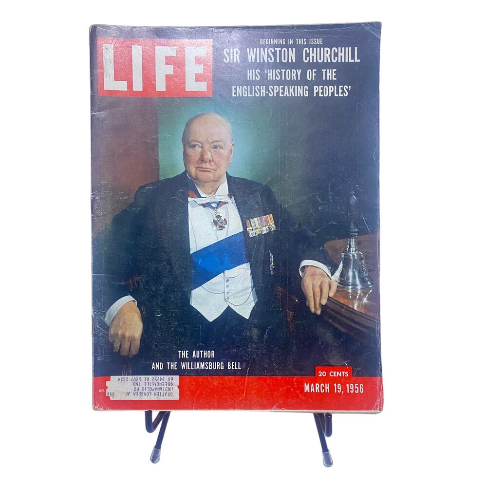LIFE Magazine March 19 1956 Winston Churchill History English-Speaking Peoples